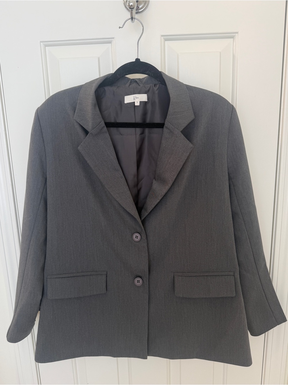 Klesis | Charcoal Gray Oversized Blazer | Small